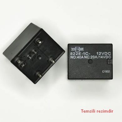 822E-1C-C 12VDC Röle 1Kontak 40A 12V DC (oto rölesi)