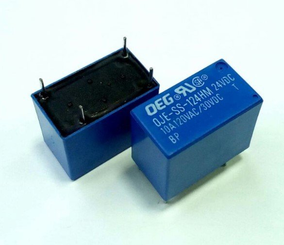 OJE-SS-124HM Röle 1Kontak 10A 24V DC 4pin