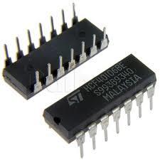 CD40106BE Hex inverting Schmitt trigger DIP14