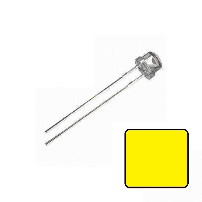 4,8mm Şeffaf Mantar Sarı Led