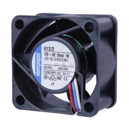 412/39H 40X40X20mm 12v 135mA 1,6W 3uçlu