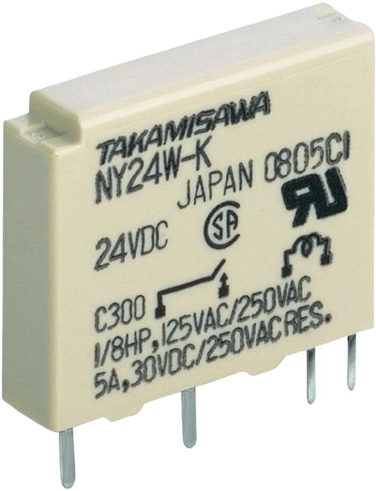 NY24W-K Röle 1Kontak Slim 5A 24V DC 4pin