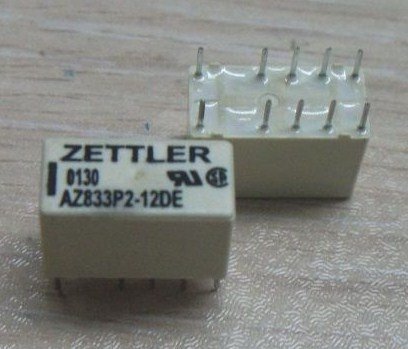 AZ833P2-12DE Röle 2Kontak 2A 12V DC 10pin ( Dual CoiL Latching )
