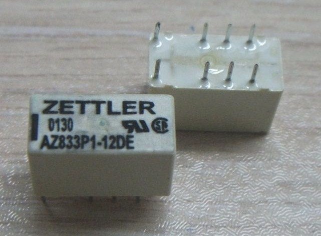 AZ833P1-12DE Röle 2 Kontak 2A 12V DC 8pin (Latching )