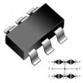 ESDA6V1BC6 DIODE TVS 400W 5V SOT23-6