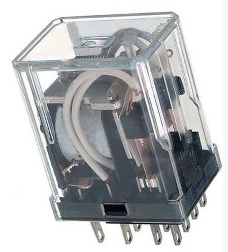 135A4-24VAC Röle 4kontak 6A 24V AC END.Röle söketli 14pin