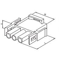 3lü Erkek 6,35mm Yuvarlak Konnektör