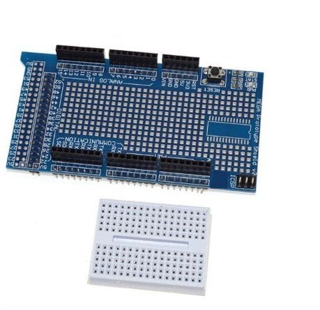 Mega ProtoShield v3 + Mini BreadBoard