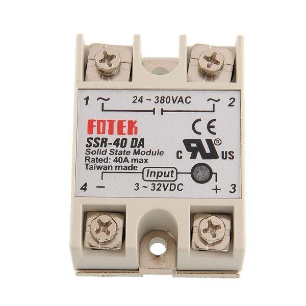 SSR-40DA 40A 3-32VDC Giriş 24-380VAC Çıkış Solid State Röle