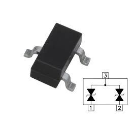 PJDLC05-HT DIODE TVS 5V 400W SOT23  ( T2S )