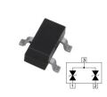 PJDLC05-HT DIODE TVS 5V 400W SOT23  ( T2S )