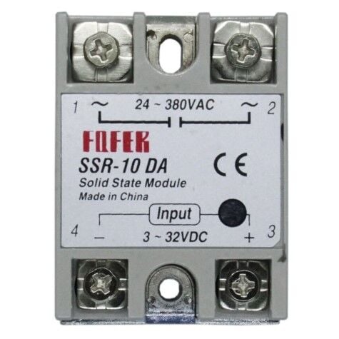 SSR-10DA 10A 3-32VDC Giriş 24-380VAC Çıkış Solid State Röle