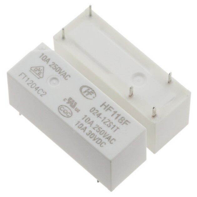 HF118F-024 Röle 1kontak 24V 10A DC Pcb 5pin 3,2mm