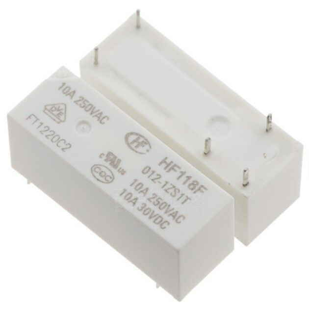 HF118F-012 Röle 1kontak 12V 10A DC Pcb 5pin 3,2mm