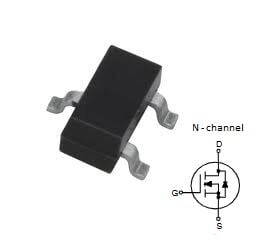 BSS123  Mosfet N-channel 0,17A 100V SOT23