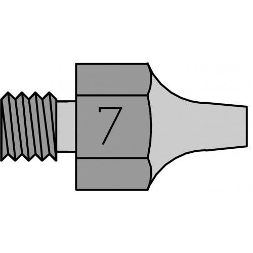 Weller DS 117 vakum ucu İç çapı : 1,5 mm  Dış çapı : 2,9 mm