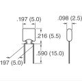Multilayer : 5,6NF 100V 5mm