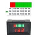 8 Seviye Akü kapasite göstergeli 12V/24V/36V/48V/60V Pillerle Uyumlu Kurşun Asit Voltmetreli Batarya gerilim Test Cihazı