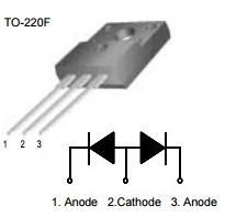 FMG-24R DIODE  2X5A 400V 100nS TO220