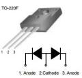 FMG-24R DIODE  2X5A 400V 100nS TO220