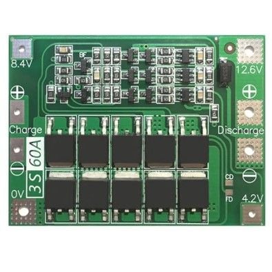 3S 60A BMS 12.6V Lityum Pil Şarj Koruma Devresi
