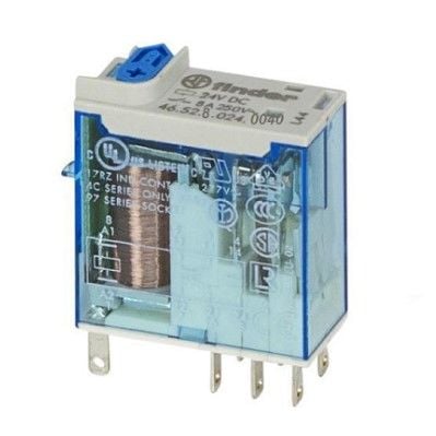 46.52.9.024 Röle 2Kontak 8A 24V DC 8pin Soket